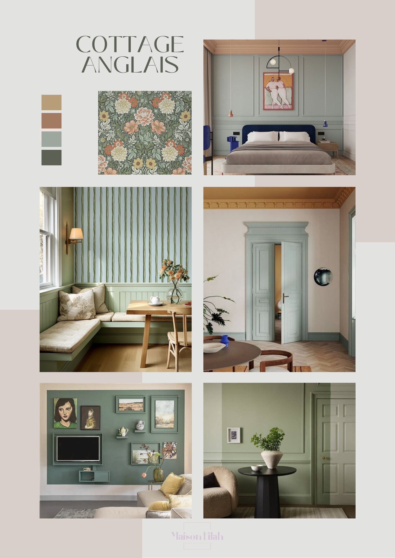 Planche d'ambiance du projet d'appartement à Falaise